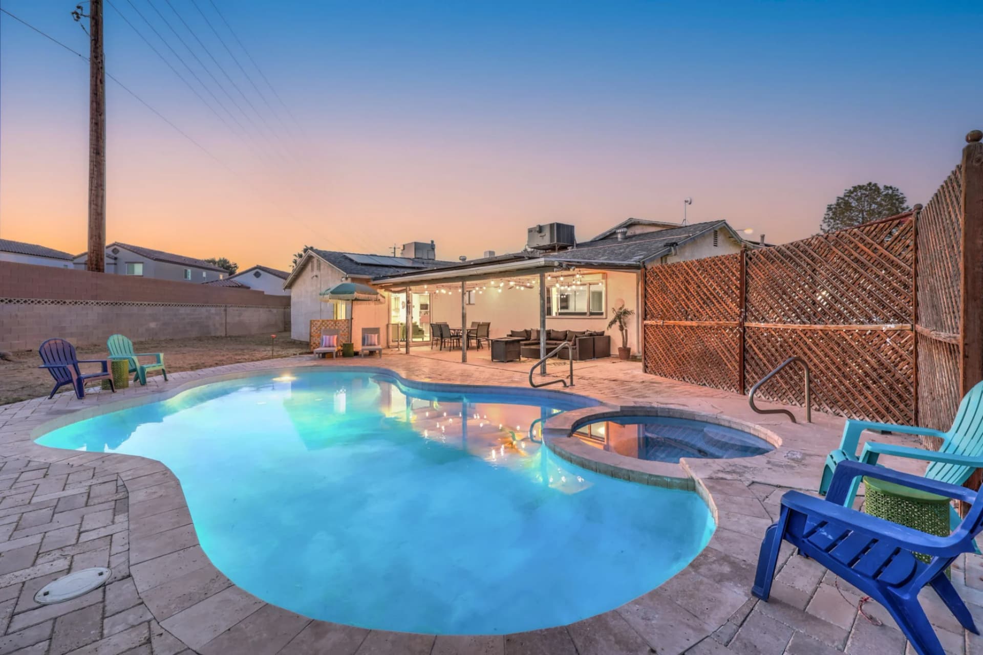 70s Villa! Heated Pool+Spa, Basketball, Pickleball